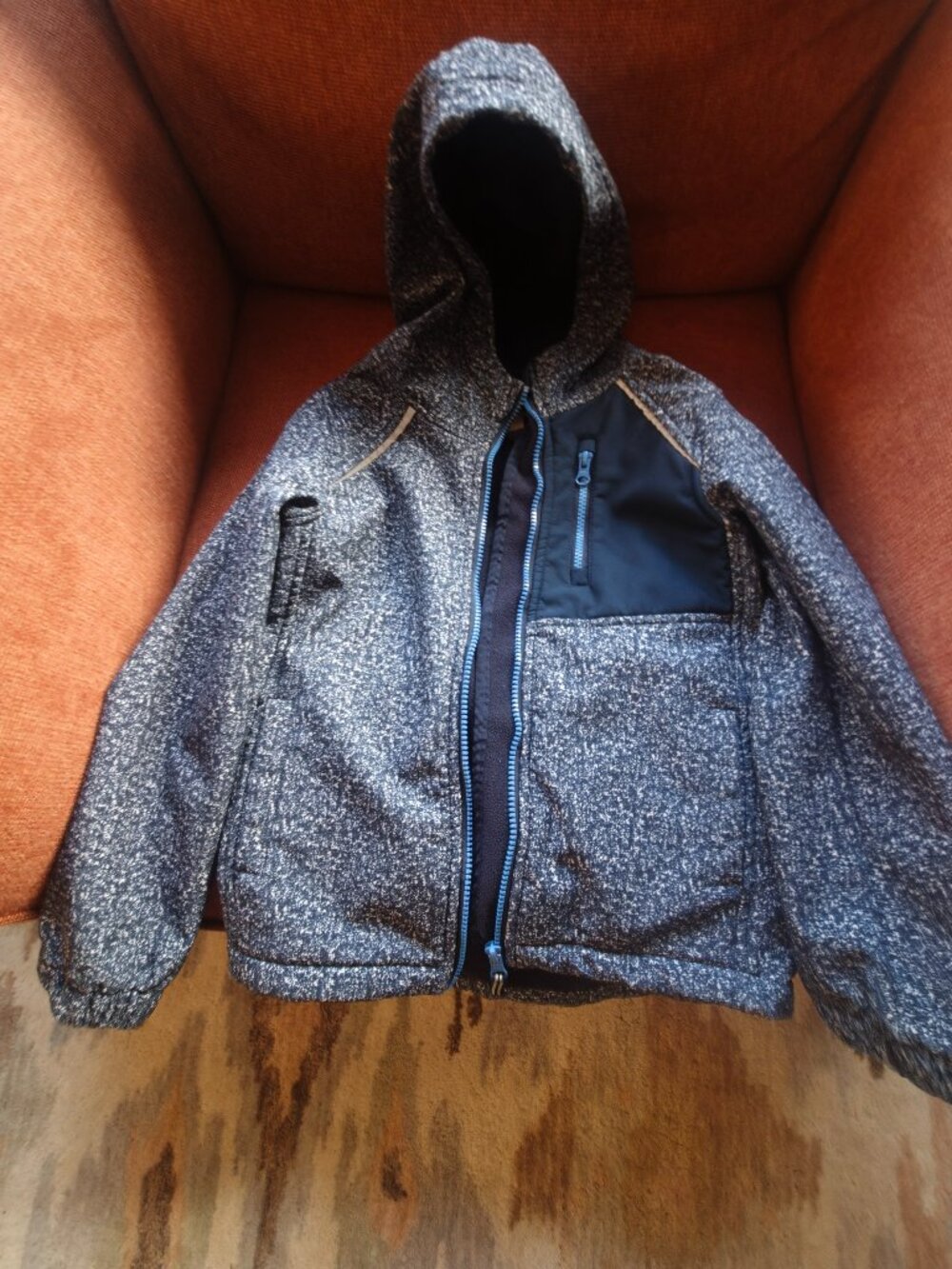 Athletic works fleece lined soft shell jacket 7-8 y.o